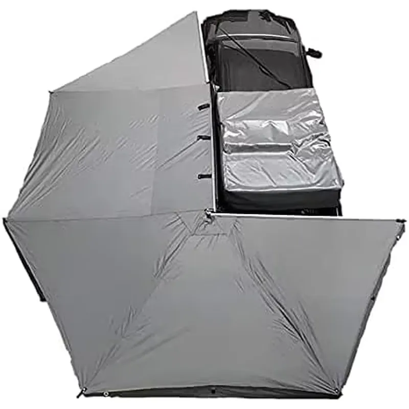 Outdoor In Camping - Awnlux 270度カーサイドオーニング アルミポール付き キャンプ用 アウトドア 工場直販