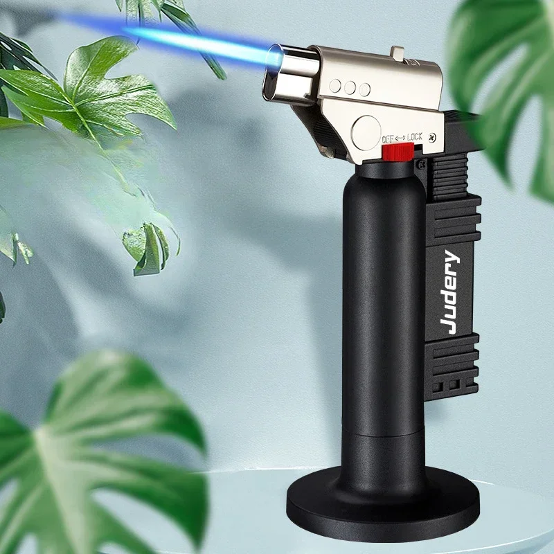 Outdoor Windproof Lighter - 屋外防風ブタンガスライター 2 種類の炎ターボトーチ大火力バーベキューキッチン調理点火銃