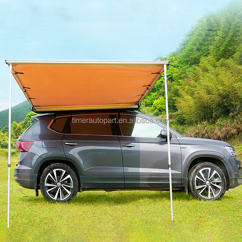 Outdoor Camping Tent - カスタムロゴ入り日よけカーオーニングサイド屋外防水キャンプキャノピーバン設置拡張サイドテント