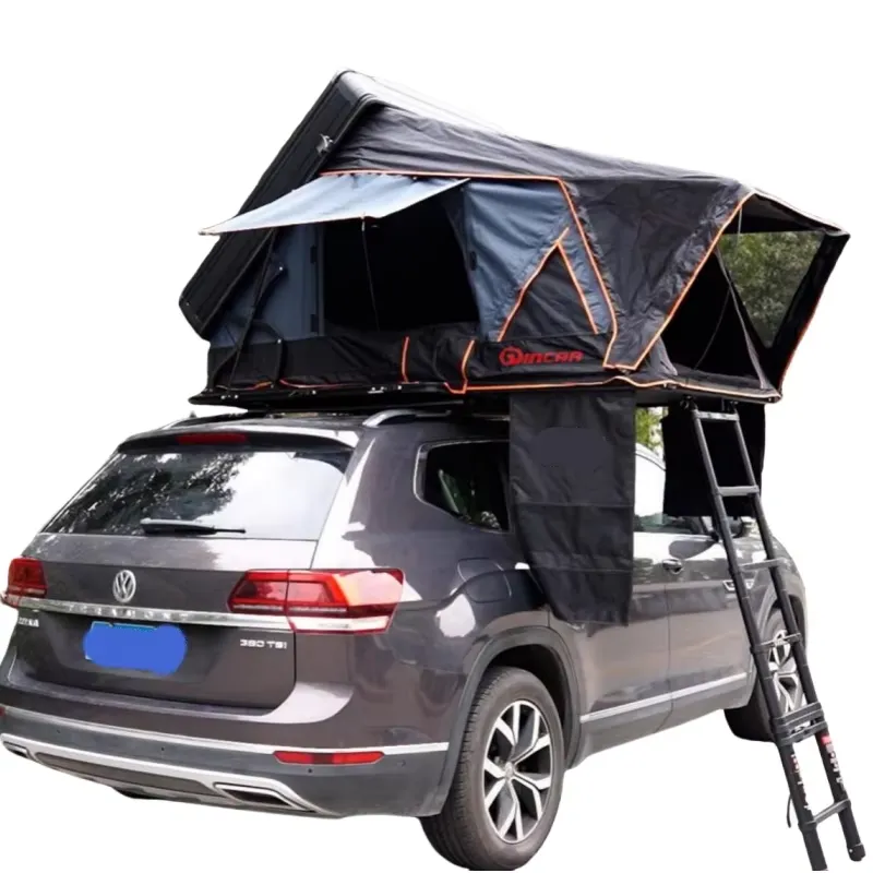 Outdoor Camping Tent - 4X4キャンプ用屋外アルミ製ハードシェルハードトップルーフトップテント、キャンピングカー用サイドオープンルーフトップテント