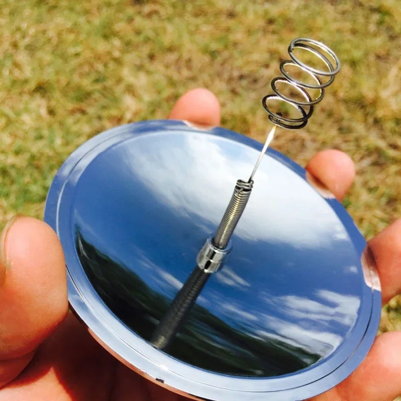 Outdoor Windproof Lighter - 防水防風屋外ソーラーライター、キャンプサバイバル、ファイアレンズ、日光フォーカス、シガレットライター、ハイキングツール、1個