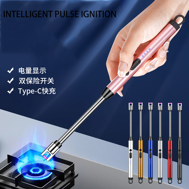 Outdoor Windproof Lighter - クリエイティブ電気孤独な電子パルス点火家庭用キッチンアーティファクト屋外防風長距離充電ライター Wh