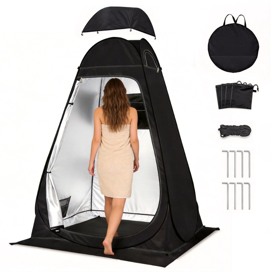 Outdoor Camping Toilet Tent - キャンプシャワーテント屋外ポップアップ更衣テントポータブルバスルームトイレテントプライバシーテントポータブルバッグ付きキャンプビーチ用