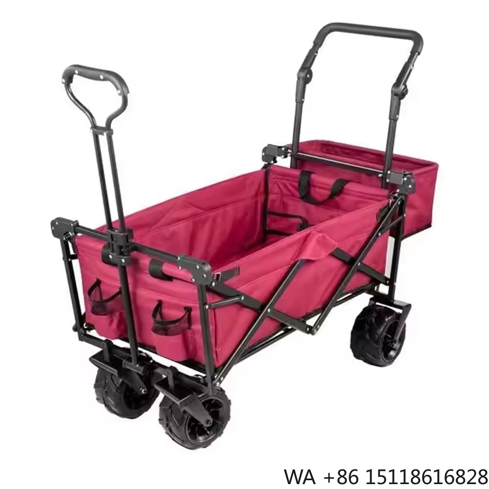Outdoor Camping Vehicle Wagon - 海外貿易専用屋外キャンプ車両ポータブル大容量折りたたみ式小型カート（ルーフ付き/折りたたみ式ワゴン）