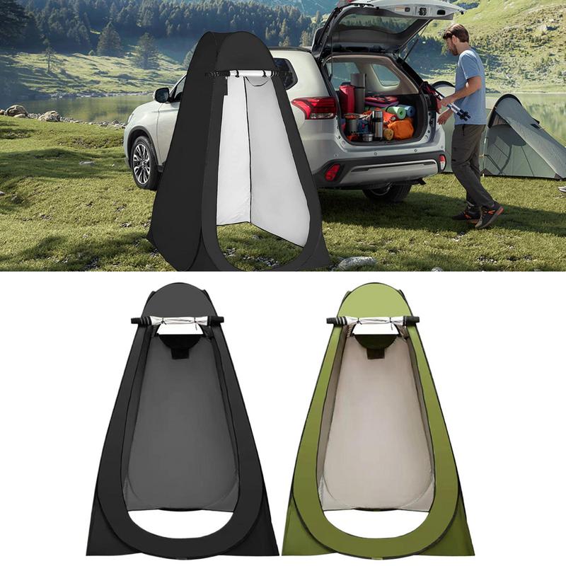 Outdoor Camping Toilet Tent - ポータブル屋外キャンプテントポップアッププライバシーシャワーテントキャンププライバシーテント可動トイレエンクロージャ暖かい入浴シェルター