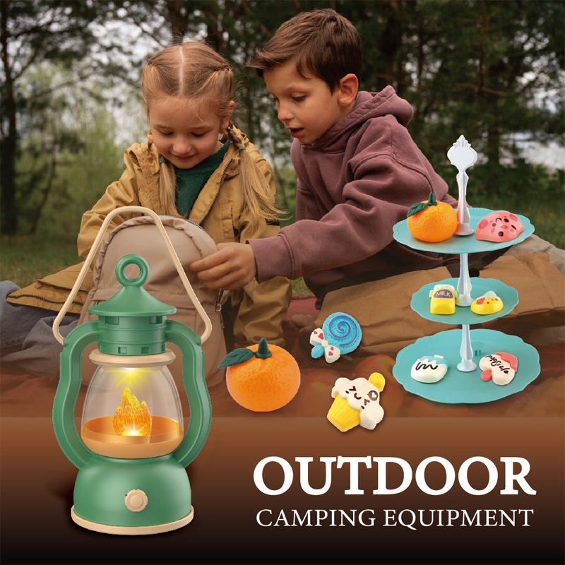 Outdoor Camping For Kids - 子供用キャンプセット キャンプファイヤーごっこ遊び 幼児向けおもちゃ 男の子用 光と音付き キャンプおもちゃ付き