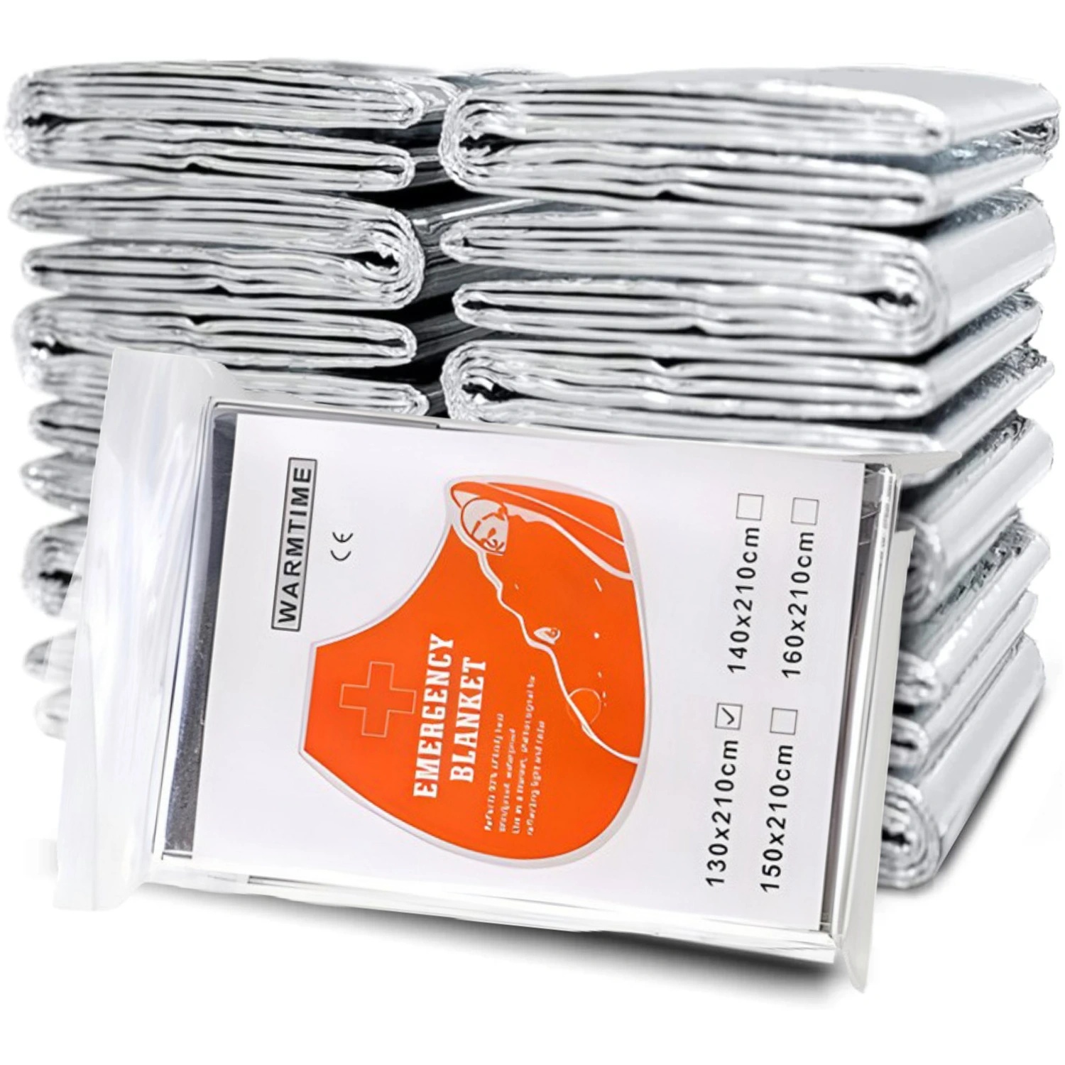 Emergency Mylar Blanket - 4 個緊急マイラーサーマルブランケットホイルスペースブランケット NASA ボディウォーマー屋外応急処置キャンプハイキング旅行用に設計