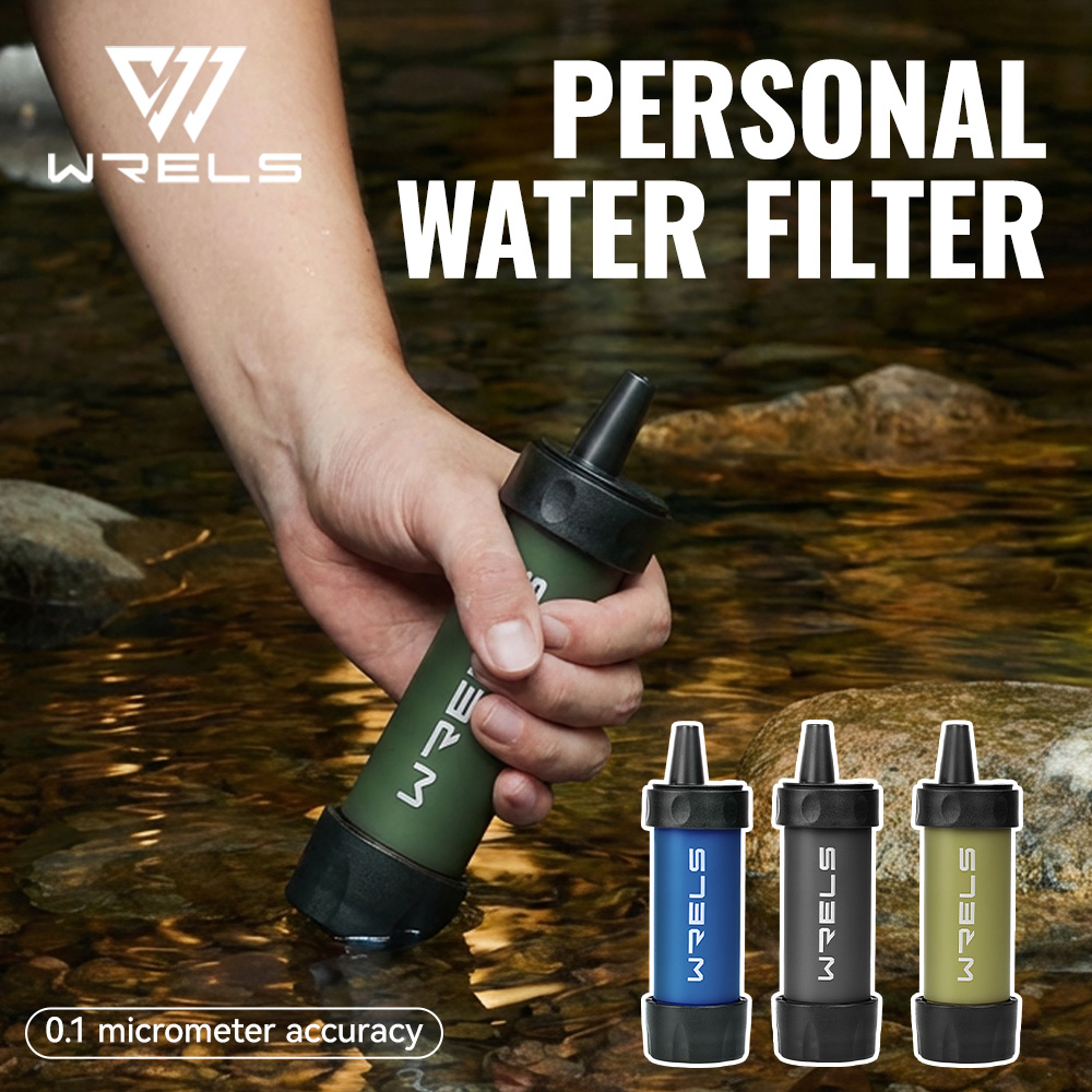 Outdoor Camping Direct - WRELS キャンプ＆サバイバル緊急用屋外携帯浄水器 - 直接飲用可能な個別浄水器、天然水にも安全