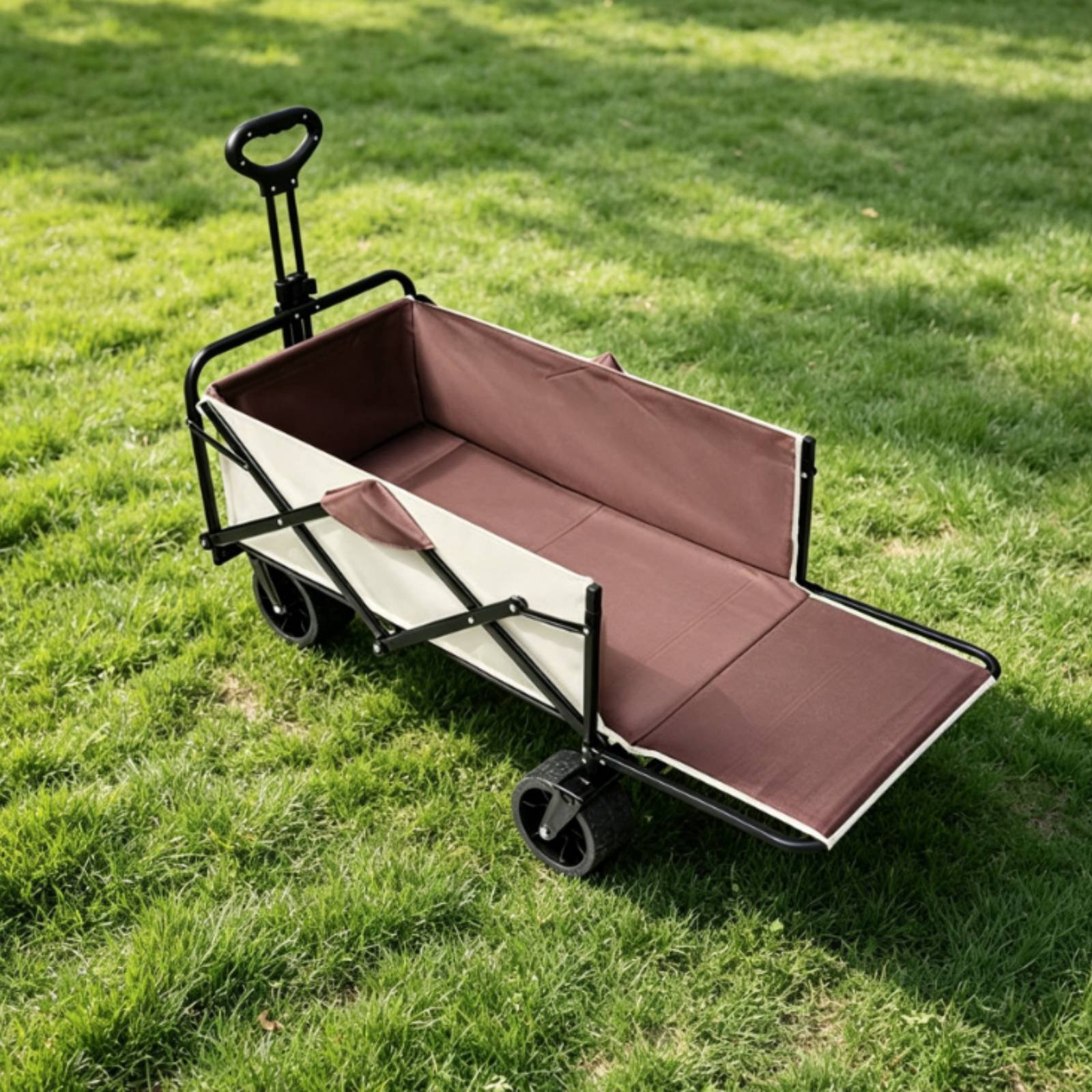 Outdoor Camping Vehicle Wagon - 頑丈なキャンプワゴン特大折りたたみ式ワゴン車両アウトドアギア軽量ピクニック用