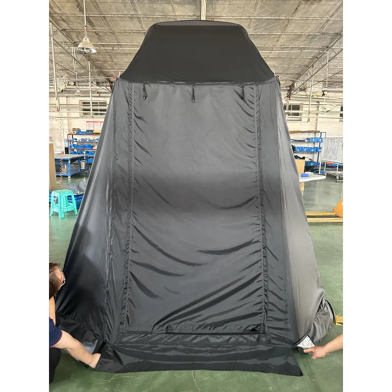 2人用防水キャンバスルーフトップテント（グラスファイバーポー - Outdoor Camping Tent のレビューと価格