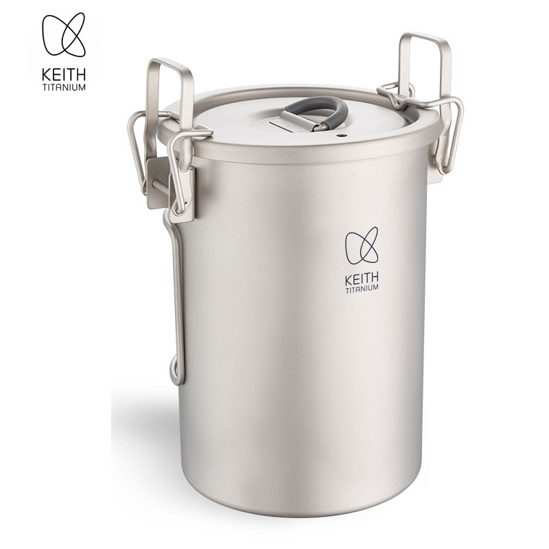 KEITH 純チタン製 炊飯クッカー 900ml 超軽量 折 - Outdoor Camping Cooking Set のレビューと価格