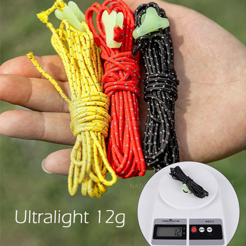 HIKEMAN 4 個 Dyneema ガイライン超軽量反射 - Outdoor Camping Guy のレビューと価格
