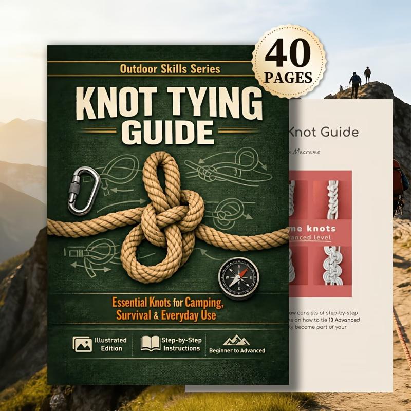 必須の結び目ガイドブック 50種類の図解結び目 キャンプ、サ - Outdoor Camping Adventures のレビューと価格