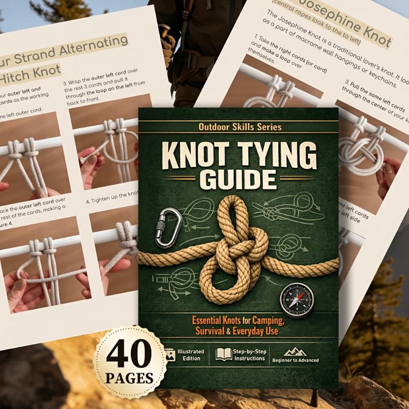 必須の結び目ガイドブック 50種類の図解結び目 キャンプ、サ - Outdoor Camping Adventures のレビューと価格