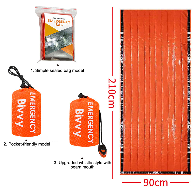 屋外緊急サバイバル寝袋サーマルブランケットマイラー防水再利用 - Emergency Mylar Blanket のレビューと価格