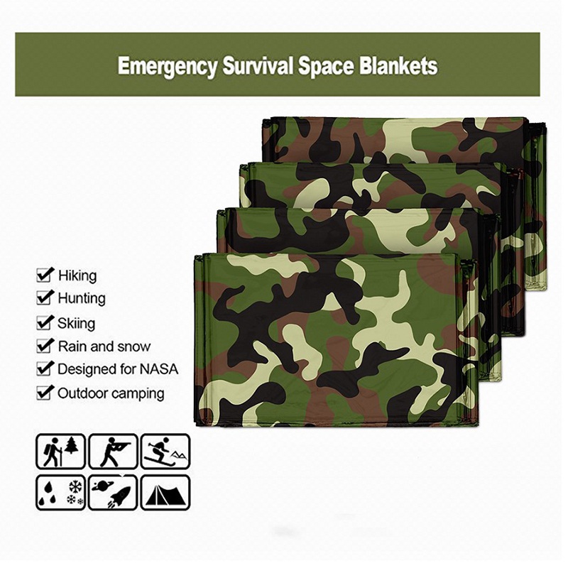 1 個緊急サーマルブランケット折りたたみ防水防風応急処置マッ - Emergency Mylar Blanket のレビューと価格