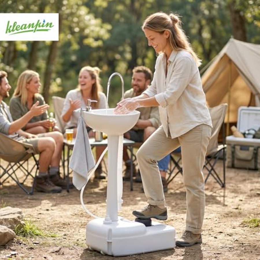 ポータブルキャンプシンク（RVや屋外イベント用）：HDPE製 - Outdoor In Camping のレビューと価格