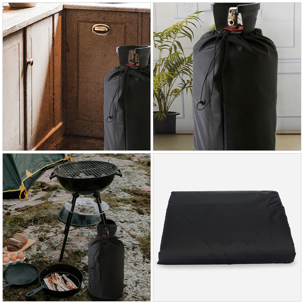 2 個屋外プロパンタンクカバーブラックオックスフォード生地ガ - Outdoor Camping Gas Stove のレビューと価格