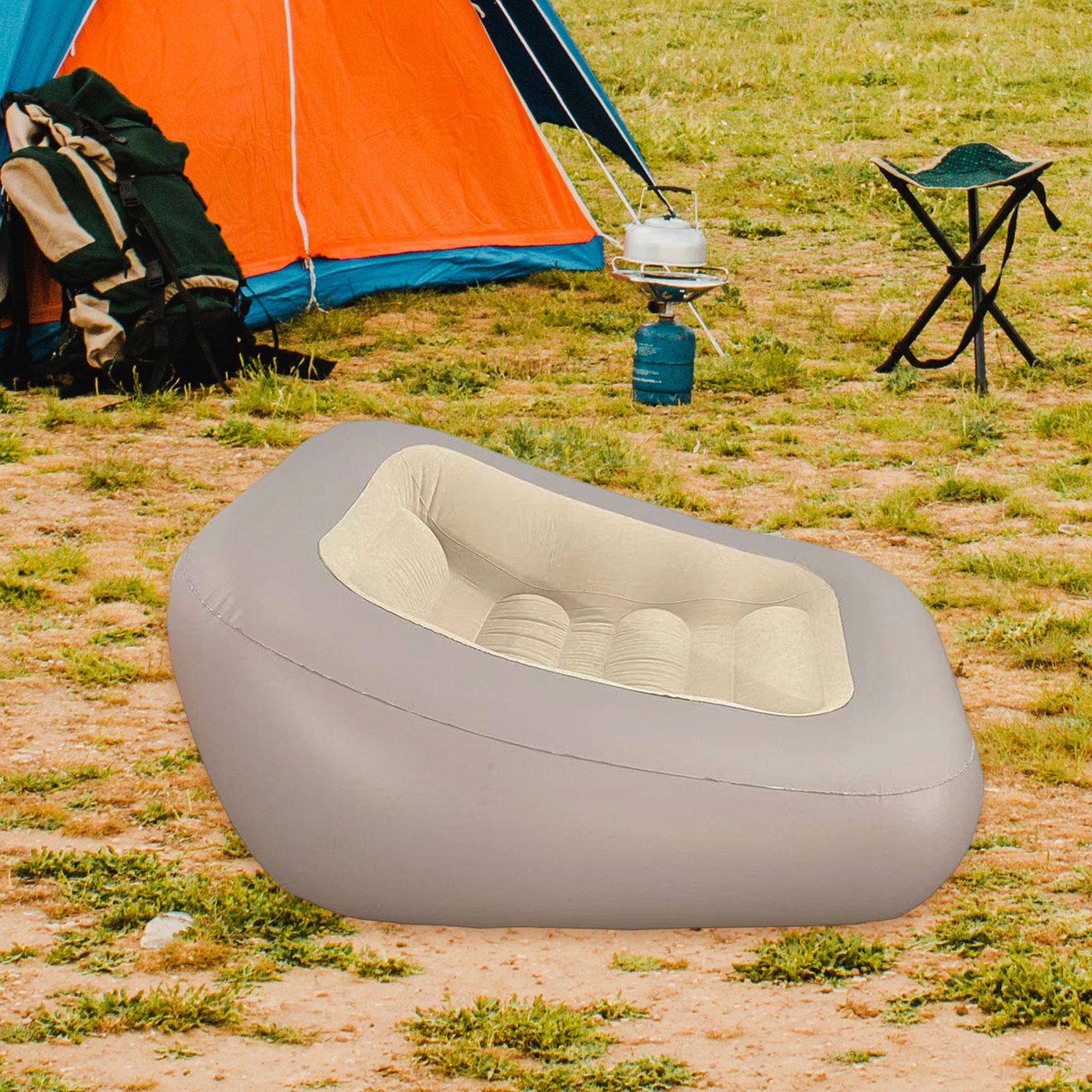 インフレータブルソファ折りたたみ椅子エアベッド旅行用屋外レジ - Bed Outdoor Camping のレビューと価格