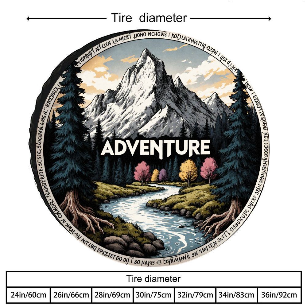 ヴィンテージアウトドアアドベンチャーシェーニープリントタイヤ - Outdoor Camping Adventures のレビューと価格