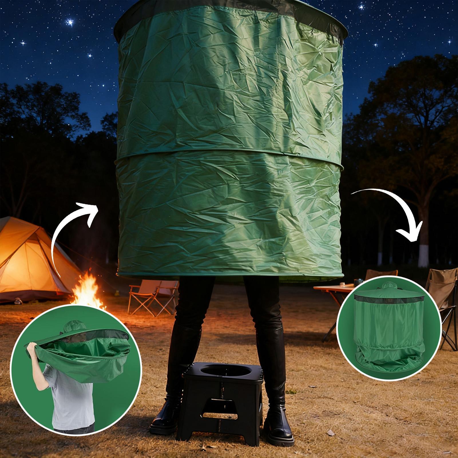 キャンプ用トイレテント ポータブル コンパクト 折りたたみ式 - Outdoor Camping Toilet Tent のレビューと価格