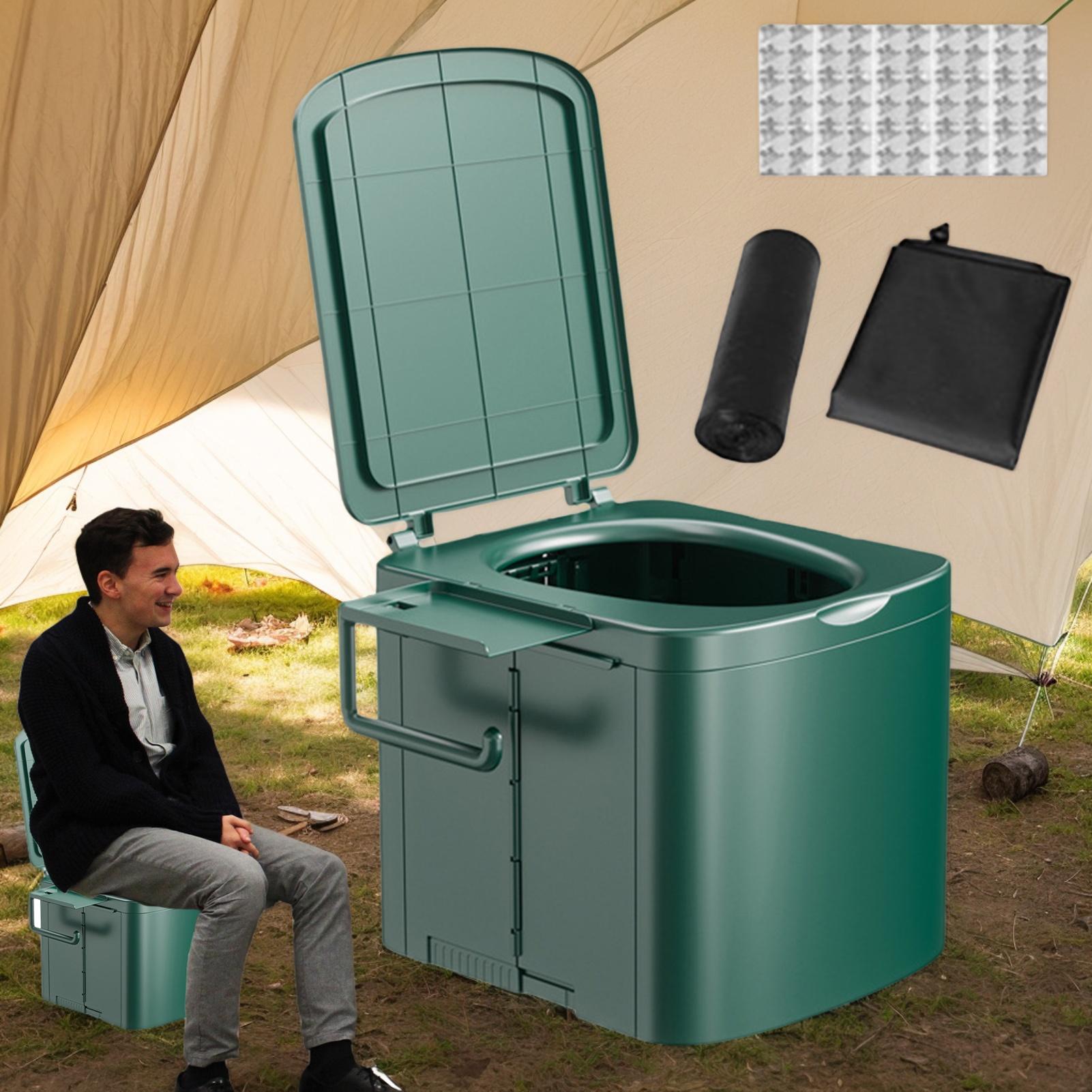 ポータブルトイレ キャンプ用 人間工学に基づいたハンドル 屋 - Outdoor Camping For Kids のレビューと価格