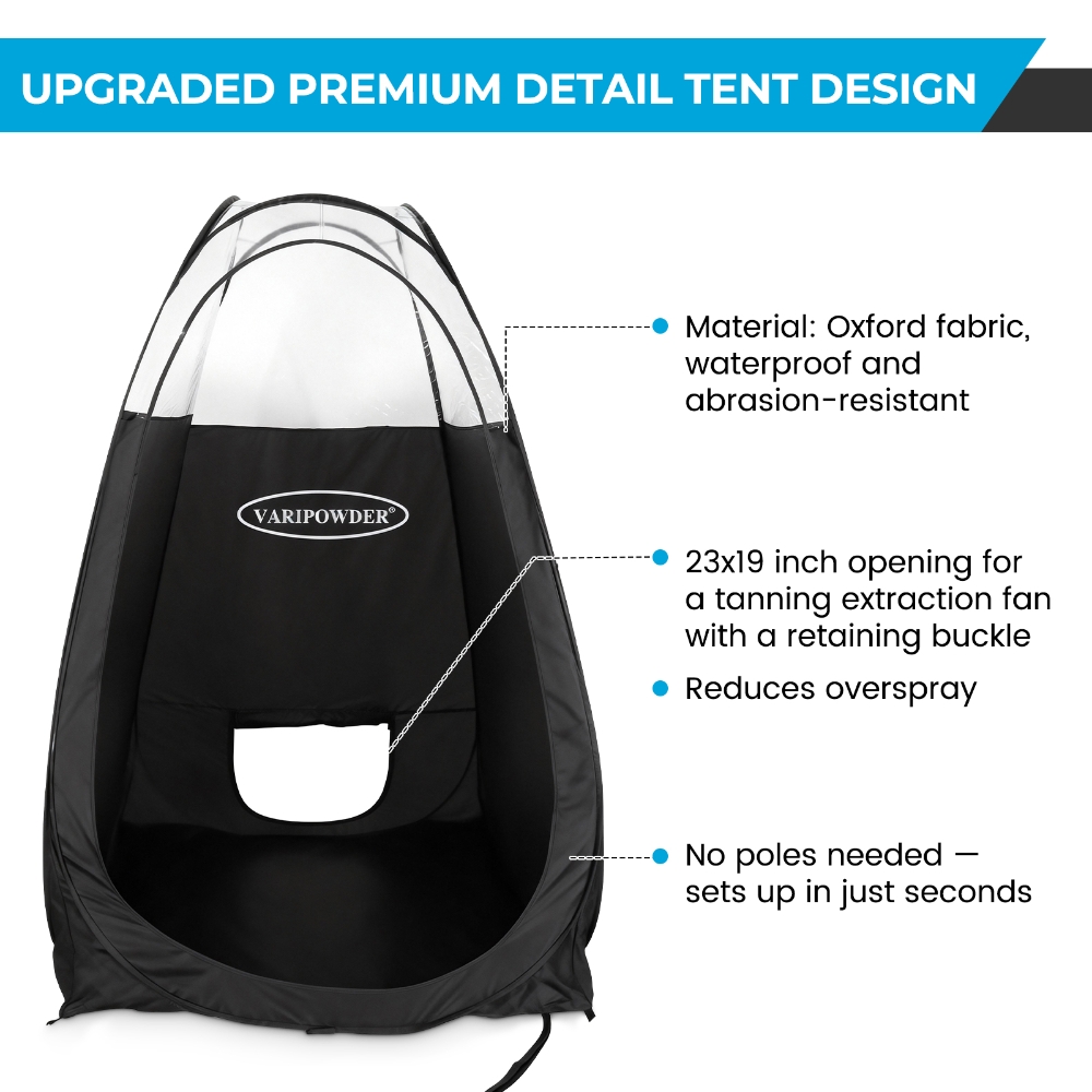 黒色のスプレータンニングテント、ポータブル屋外キャンプ用トイ - Outdoor Camping Toilet Tent のレビューと価格