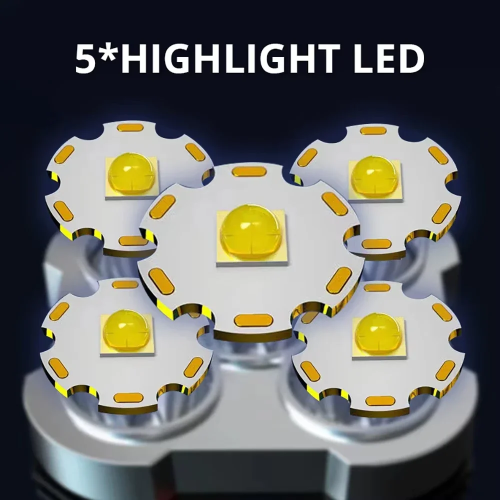 5 LED ハイパワー LED 懐中電灯 充電式キャンプ用ス - Outdoor Camping Adventures のレビューと価格