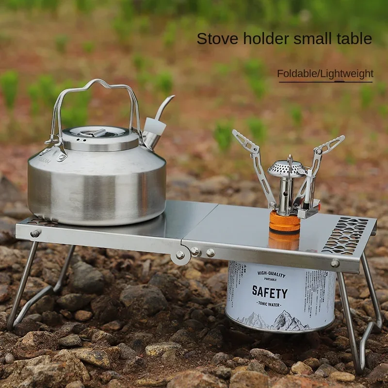 屋外ポータブルミニティーテーブルステンレス鋼スプライシング折 - Outdoor Camping Cooking Set のレビューと価格