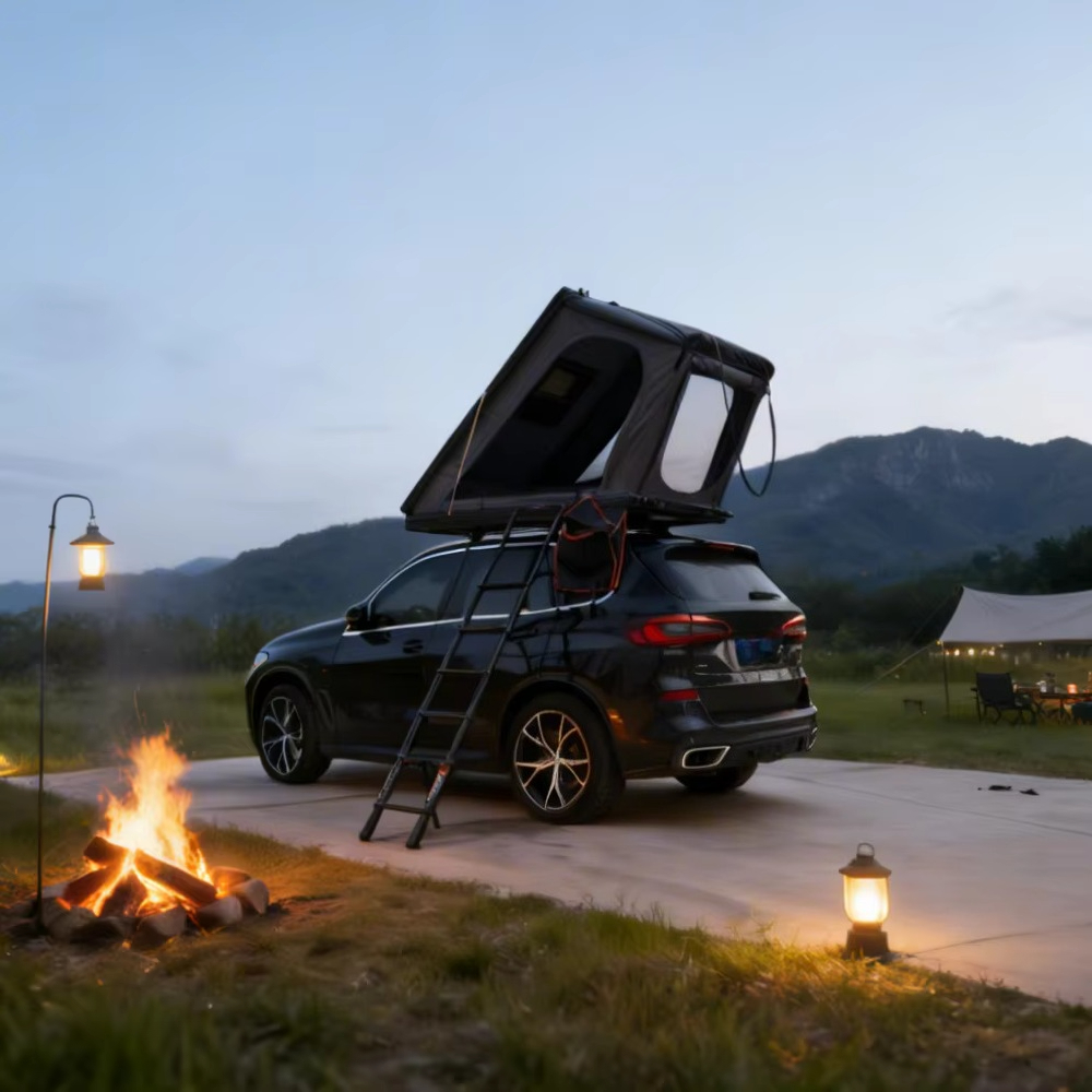 耐久性のある車用ルーフトップテント SUV 防水ハードシェル - Outdoor Camping Adventures のレビューと価格