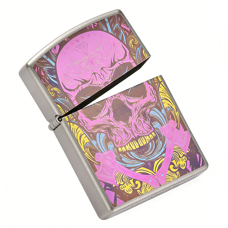 ピンクスカルチタン合金ライターシェル CNC精密加工 EDC - Outdoor Windproof Lighter のレビューと価格