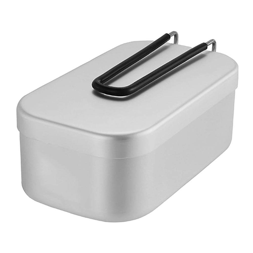 800 ミリリットルアルミ弁当箱屋外キャンプ調理器具食器折り - Outdoor Camping Cooking Set のレビューと価格