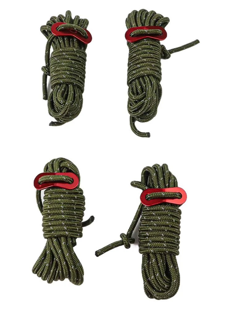 反射材入りガイロープ 4mm×4m キャンプ用防風ロープ キ - Outdoor Camping Guy のレビューと価格