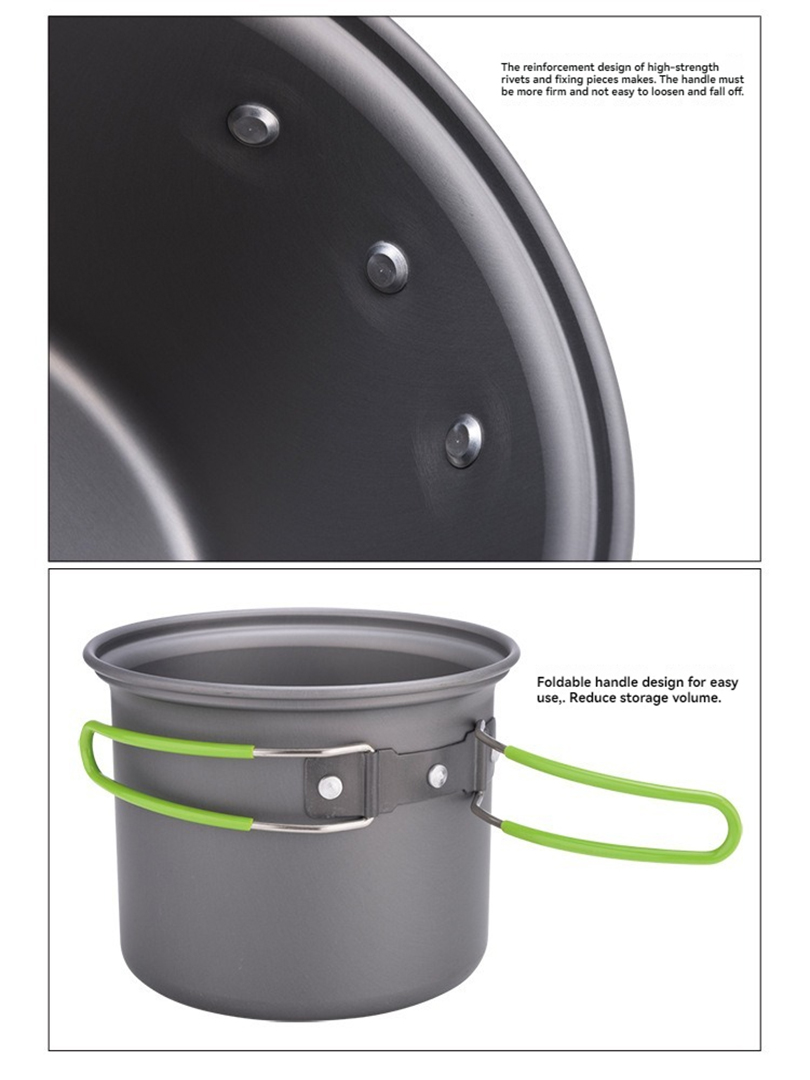 BRS-T15A キャンプ調理器具セット 超軽量キャンプポッ - Outdoor Camping Cooking Set のレビューと価格