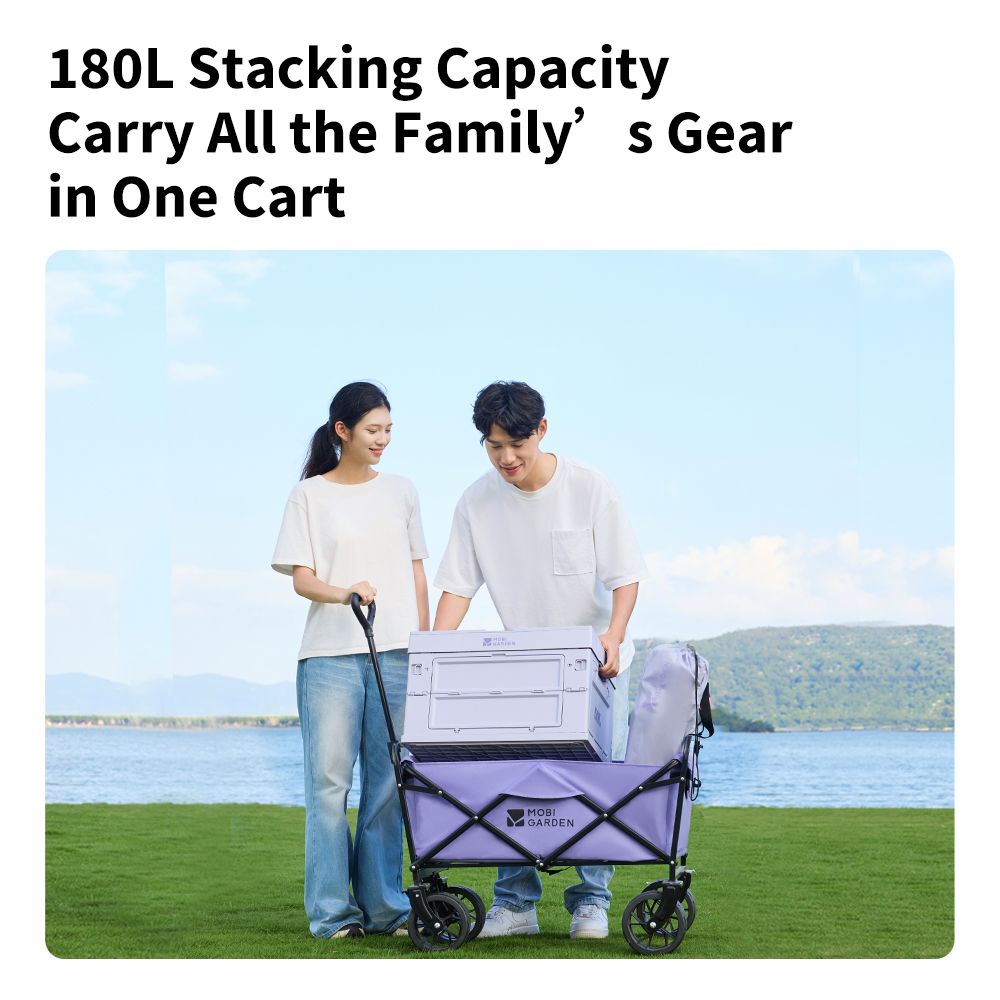 モビガーデン折りたたみ式四輪ポータブルワゴン、キャンプ車やキ - Outdoor Camping Vehicle Wagon のレビューと価格