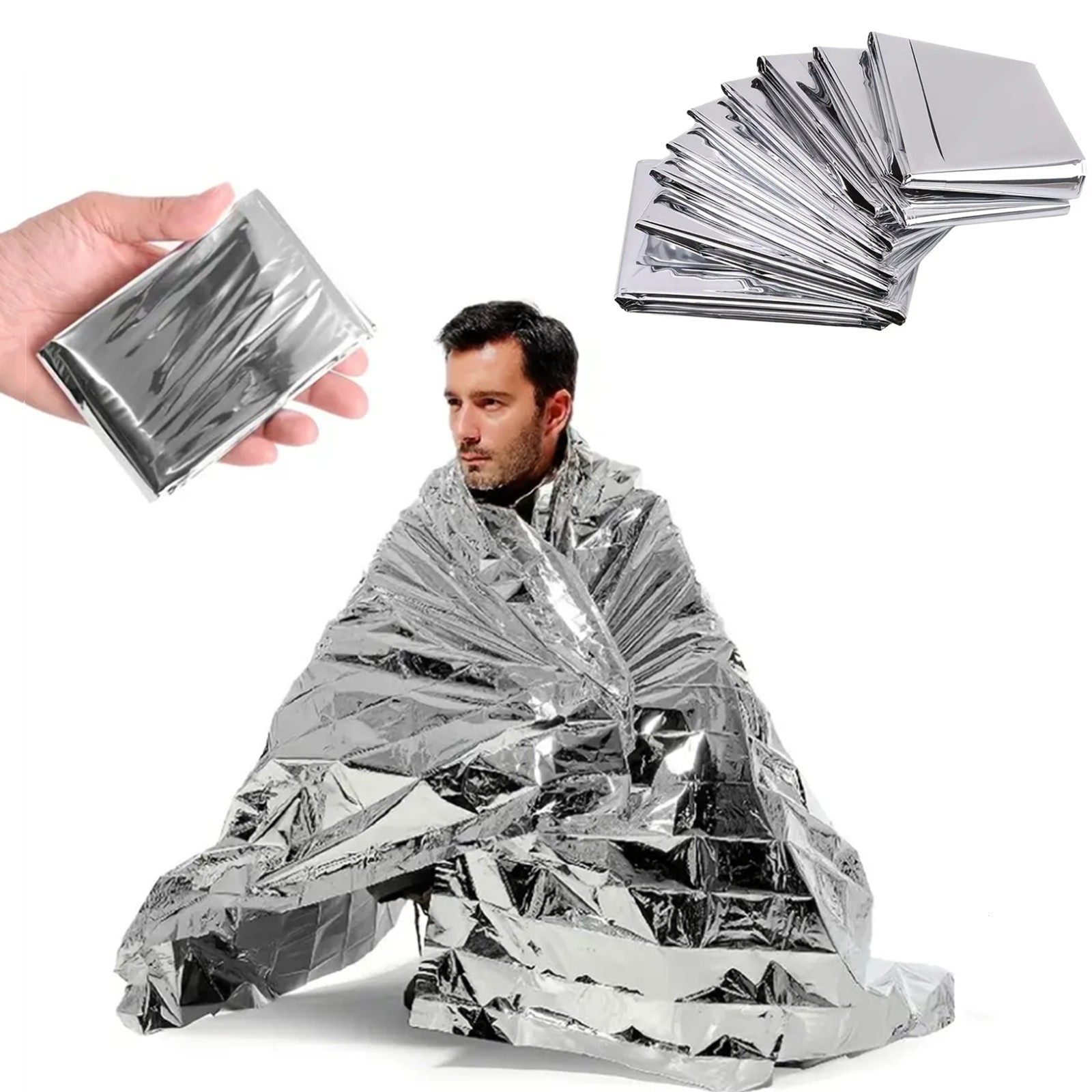 緊急用マイラー保温ブランケット - 防水、体温を保持 - 応 - Emergency Mylar Blanket のレビューと価格