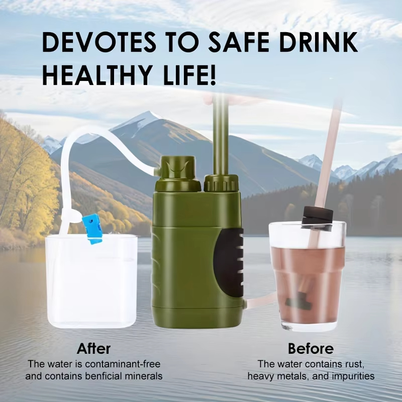 屋外用浄水器 直接飲用ポータブル浄水器 キャンプ用浄水器ポン - Outdoor Camping Direct のレビューと価格