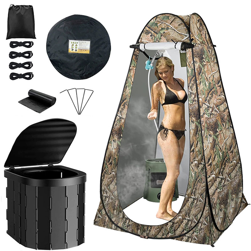 ‌ ポータブルポップアップトイレテント プライバシーシェルタ - Outdoor Camping Toilet Tent のレビューと価格