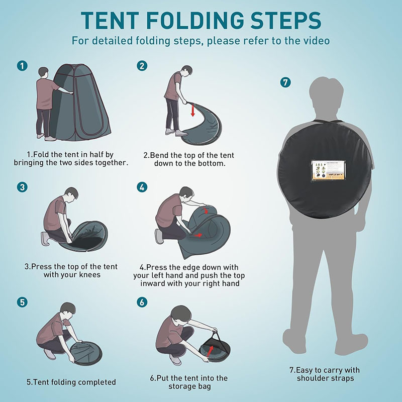 ‌ ポータブルポップアップトイレテント プライバシーシェルタ - Outdoor Camping Toilet Tent のレビューと価格