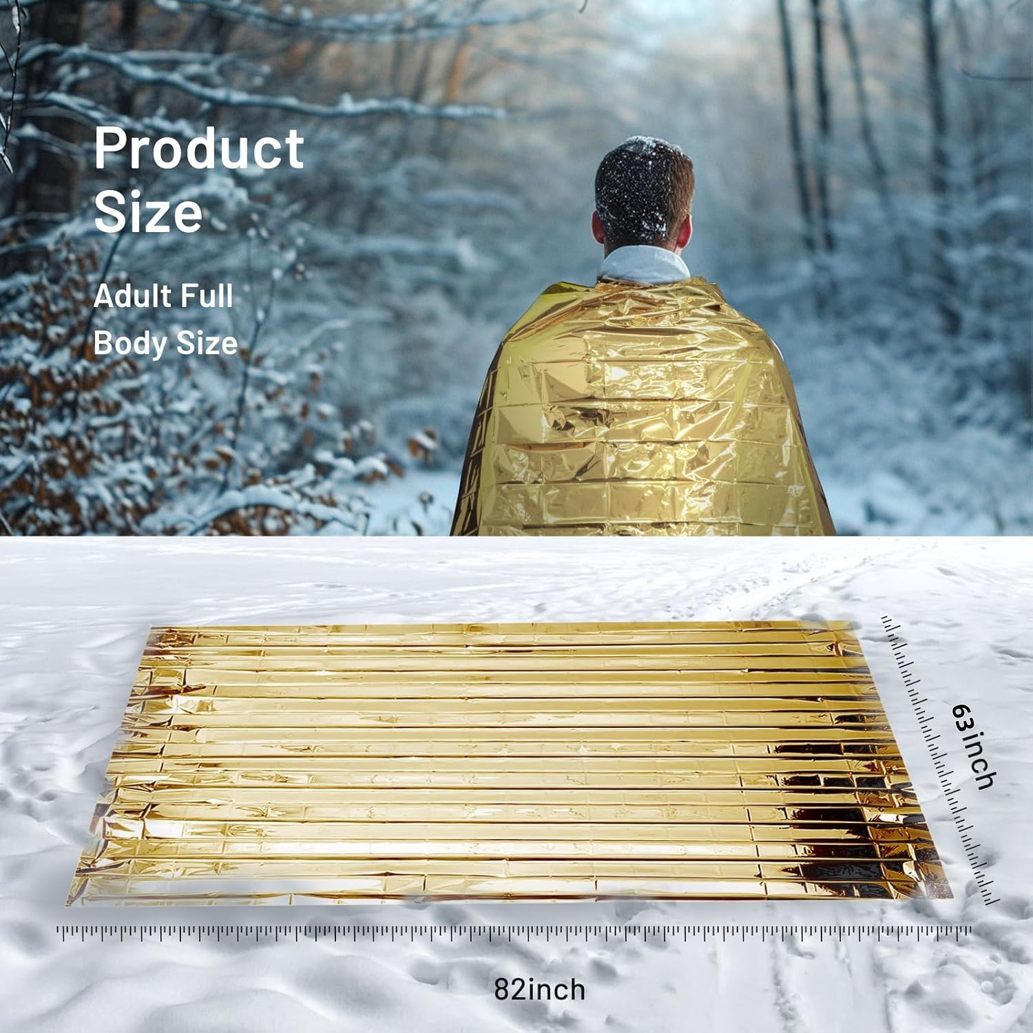 5-30Pc 屋外緊急ゴールドシルバーサバイバルブランケット - Emergency Mylar Blanket のレビューと価格