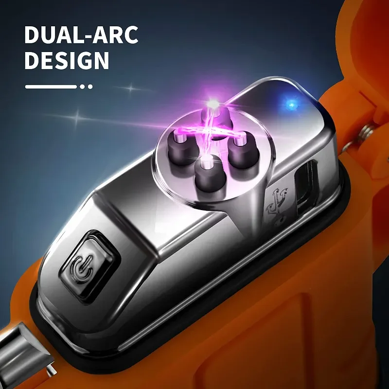 2023 新防水ダブルアークライター USB 充電式防風プラ - Outdoor Windproof Lighter のレビューと価格
