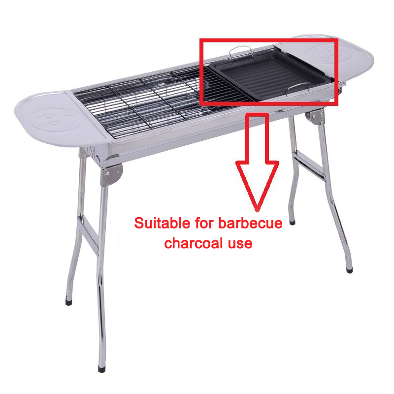 屋外用厚い四角グリルパン 2つのハンドル付き ポータブルノン - Outdoor Camping Cooking Set のレビューと価格