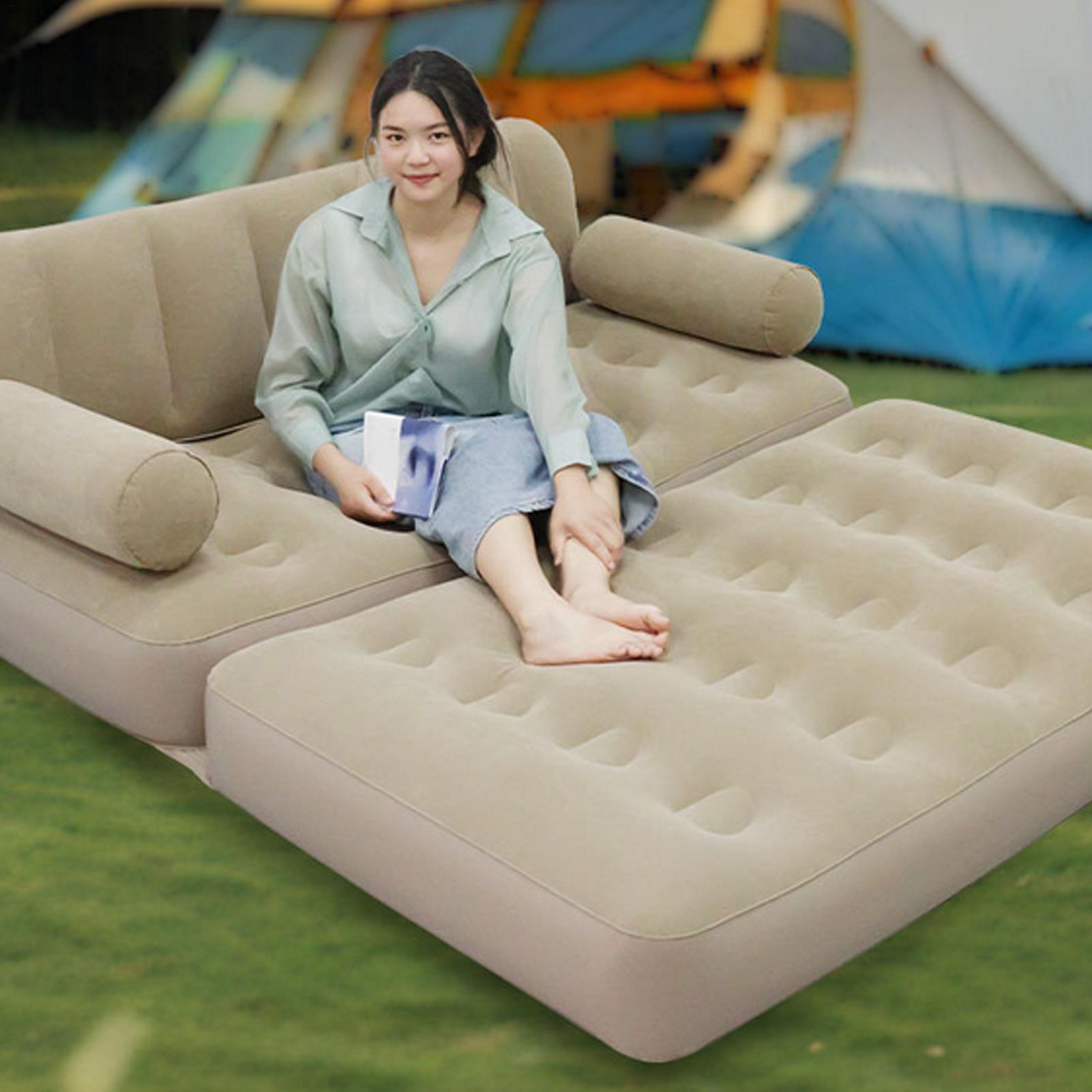 エアソファ エアポンプ付き 折りたたみベッド エアーカウチ  - Bed Outdoor Camping のレビューと価格