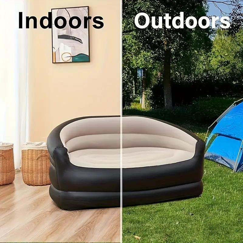 屋外用ポータブルインフレータブルベッド、ラウンジダブルソファ - Bed Outdoor Camping のレビューと価格