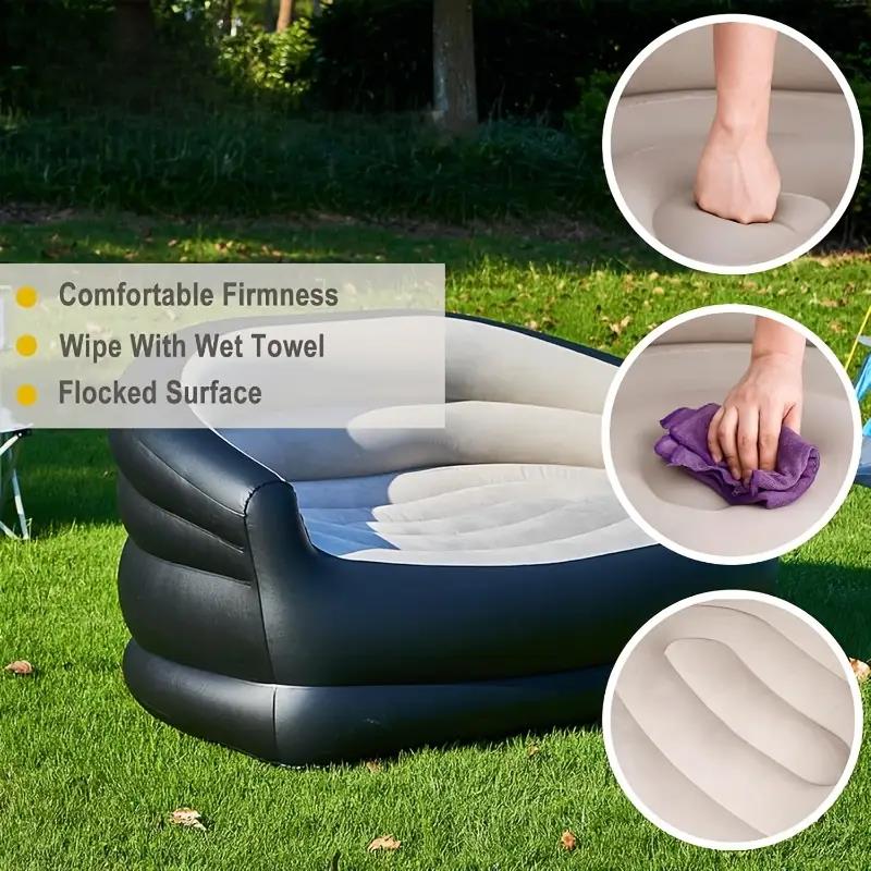 屋外用ポータブルインフレータブルベッド、ラウンジダブルソファ - Bed Outdoor Camping のレビューと価格