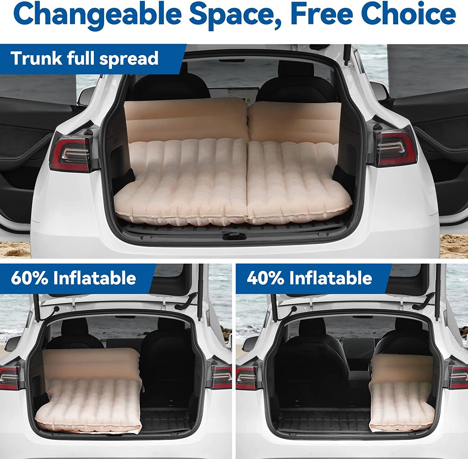 車用ポータブルインフレータブルベッド,テスラタイプ,SUVリ - Bed Outdoor Camping のレビューと価格