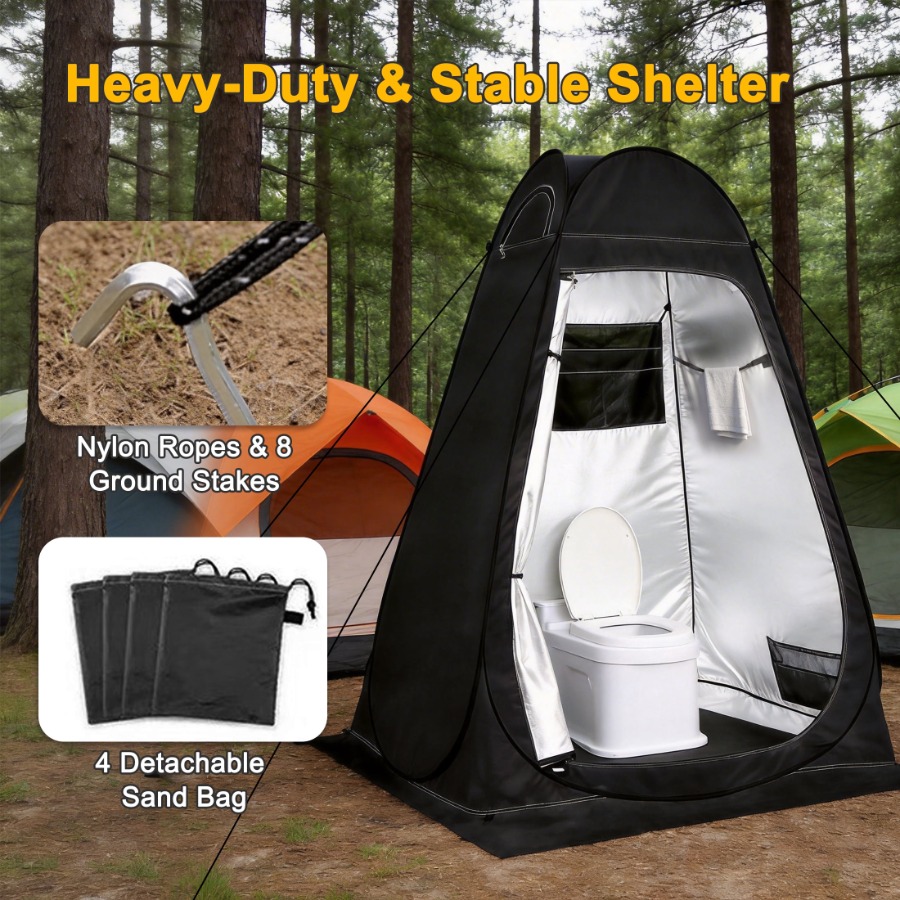 キャンプシャワーテント屋外ポップアップ更衣テントポータブルバ - Outdoor Camping Toilet Tent のレビューと価格