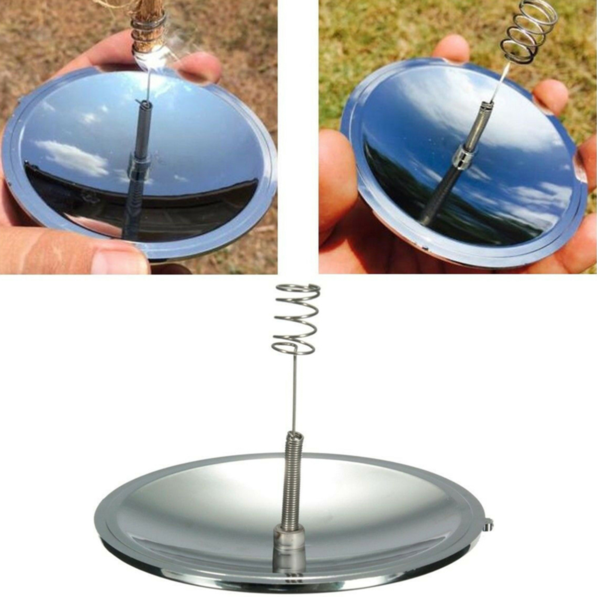 ソーラーライター屋外火災点火防水防風緊急旅行キットポータブル - Outdoor Windproof Lighter のレビューと価格