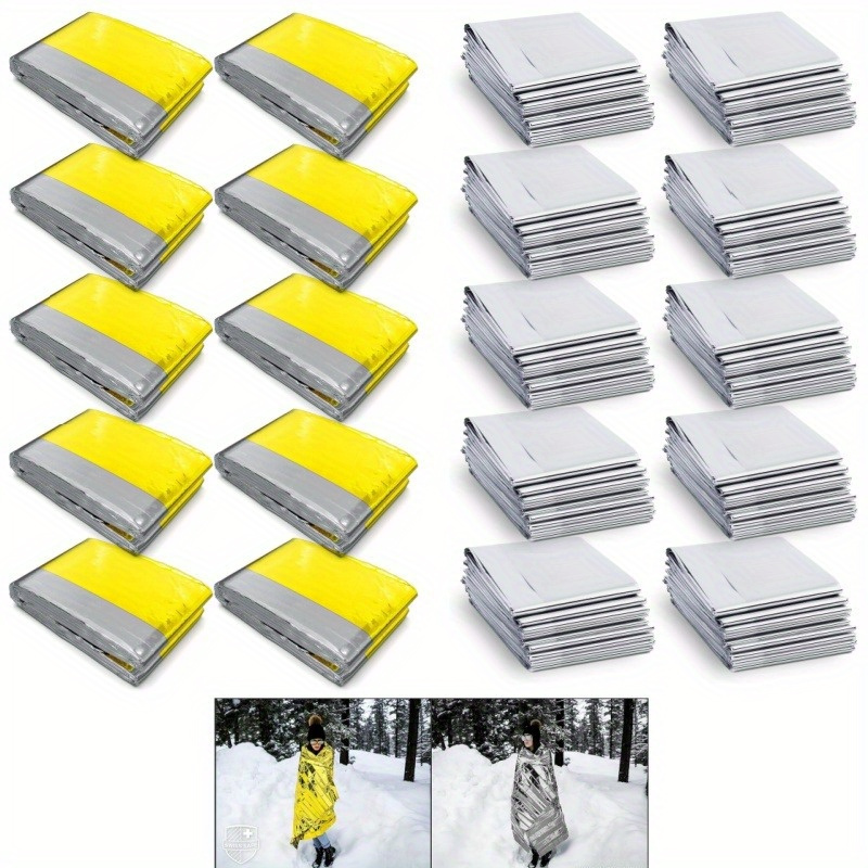 マイラー断熱ブランケット,耐久性のあるスペースブランケット, - Emergency Mylar Blanket のレビューと価格