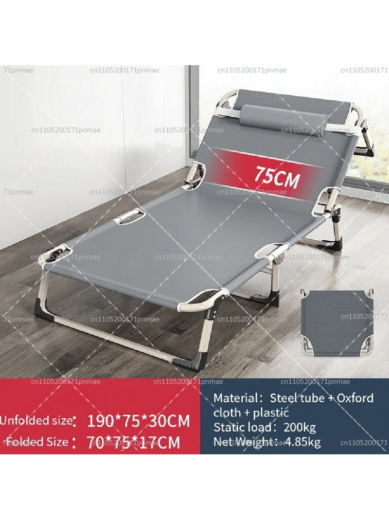金属製折りたたみシングルベッド モダンオフィス用ポータブルベ - Bed Outdoor Camping のレビューと価格